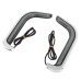 RP6640-8001 Motorcycle LED Running Lamp Fairing Lower Grills Turn Signal Light For Harley Touring Street Electra Glide Road King CVO Limited 1996-2013