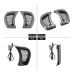 RP6640-8003 Motorcycle LED Headlight Vent Accents Light With Indicator Turn Signal Running Lamp Smoke For Harley Road Glide 2015-2024(except '23-later FLTRXSE, '24 FLTRX and FLTRXSTSE)