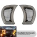 RP6640-8003 Motorcycle LED Headlight Vent Accents Light With Indicator Turn Signal Running Lamp Smoke For Harley Road Glide 2015-2024(except '23-later FLTRXSE, '24 FLTRX and FLTRXSTSE)