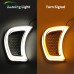 RP6640-8003 Motorcycle LED Headlight Vent Accents Light With Indicator Turn Signal Running Lamp Smoke For Harley Road Glide 2015-2024(except '23-later FLTRXSE, '24 FLTRX and FLTRXSTSE)