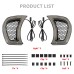 RP6640-8003 Motorcycle LED Headlight Vent Accents Light With Indicator Turn Signal Running Lamp Smoke For Harley Road Glide 2015-2024(except '23-later FLTRXSE, '24 FLTRX and FLTRXSTSE)