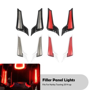 RP6640-9001 Motorcycle Filler Panel Lights LED Turn Signal Brake Rear Fender Light Lamp For Harley Touring Models 2014-Later(except '23-later FLTRXSE,FLHXSE, '24 FLHX,FLTRX and FLTRXSTSE)