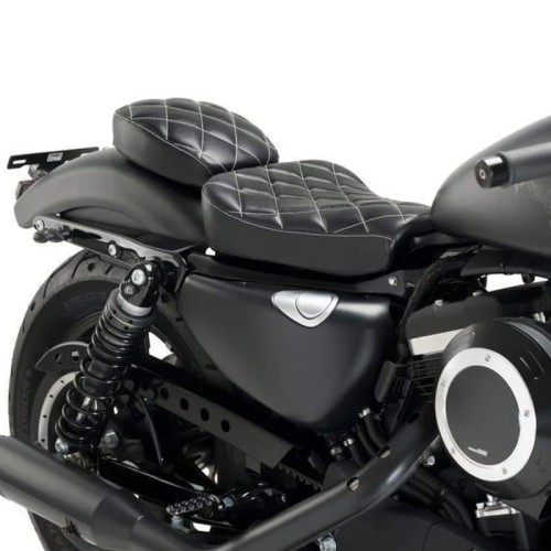 RP7710-1001B Rear Passenger Seat Cushion for Harley Sportster Forty Eight XL1200X 2010-2015 Harley Sportster Seventy Two XL1200V 2012-2015