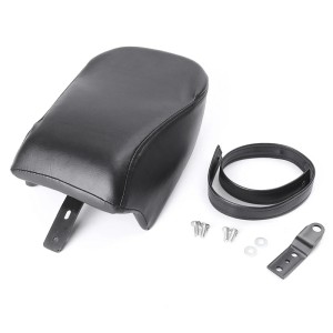 RP7710-1013B Black Leather Rear Passenger Pad Plain Seat for Harley Sportster Iron 883 XL883N 2016-2022 Harley sportster Iron 1200 and Iron XL1200NS 2018-2022