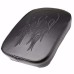RP7711-1001B 8 Suction Cup Pillion Pad  Passenger Seat Flame Pattern for Harley Dyna Sportster Softail Bobber Chopper