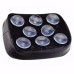 RP7711-1001B 8 Suction Cup Pillion Pad  Passenger Seat Flame Pattern for Harley Dyna Sportster Softail Bobber Chopper