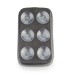 RP7711-1002B 6 Suction Cup Pillion Pad  Passenger Seat for Harley Sportster XL883 XL1200 X48 X72 Dyna Softail Touring Custom