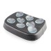 RP7711-1003B 8 Suction Cup Pillion Pad  Passenger Seat for Harley Sportster XL883 XL1200 X48 X72 Dyna Softail Touring Custom