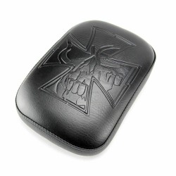 RP7711-1004B 8 Suction Cup Pillion Pad  Passenger Sea Cross Pattern for Harley Dyna Sportster Softail Bobber Chopper