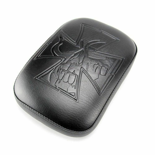RP7711-1004B 8 Suction Cup Pillion Pad  Passenger Sea Cross Pattern for Harley Dyna Sportster Softail Bobber Chopper