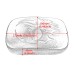RP7711-1005B 8 Suction Cup Pillion Pad Passenger Seat Skull Pattern for Harley Dyna Sportster Softail Bobber Chopper