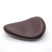 RP7720-0005Z Small Size Brown Leather Solo Seat with flame Pattern for Harley Chopper Bobber Sportster Custom