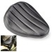 RP7720-0009B Big Size Leather Solo Seat with Stripe  Pattern for Harley Chopper Bobber Sportster Custom