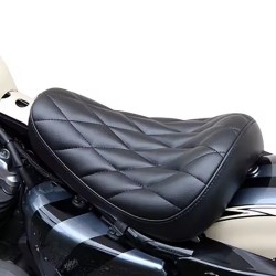 RP7720-0011B Small Size Leather Solo Seat for Harley Chopper Bobber Sportster Custom