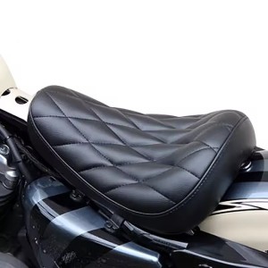 RP7720-0011B Small Size Leather Solo Seat for Harley Chopper Bobber Sportster Custom