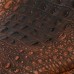 RP7720-0013Z Small Size Leather Solo Seat  with  Crocodile for Harley Chopper Bobber Sportster Custom