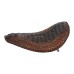 RP7720-0013Z Small Size Leather Solo Seat  with  Crocodile for Harley Chopper Bobber Sportster Custom