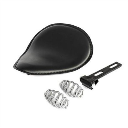 RP7720-0014B Black SOLO Slim Seat Bracket Spring Seat Base Mount Kit Barrel Spring for Harley Chopper Bobber Sportster Custom