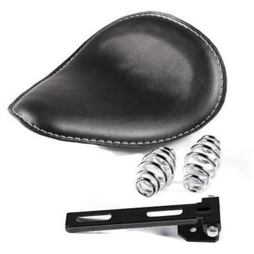 RP7720-0015B Synthetic Leather Solo Seat for Harley Chopper Bobber Sportster Custom