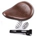 RP7720-0020Z Flame Leather Solo Seat for Harley Chopper Bobber Sportster Custom