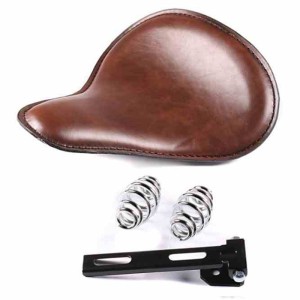 RP7720-0023Z Synthetic Leather Solo Slim Seat Large for Harley Chopper Bobber Sportster Custom