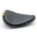 RP7720-0028B BlackLeather Spring Solo Seat Copper Rivets for Harley Chopper Bobber Sportster Custom