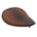 RP7720-0029Z Brown Alligator Emboss Synthetic Leather Solo Seat for Harley Chopper Bobber Sportster Custom