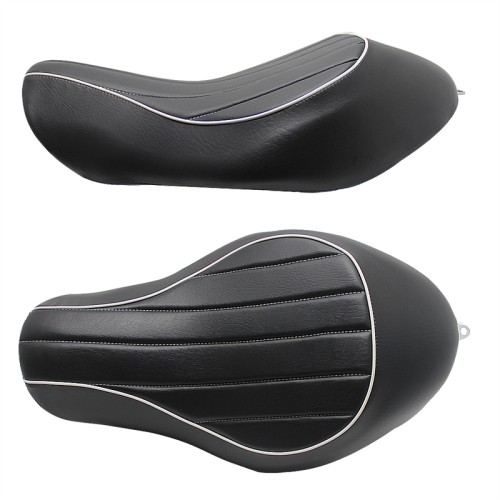 RP7720-2006B Motorcycle Front Driver Solo Seat Stripe Cushion for Harley Sportster 2004-2015 Harley Sportster XL883 XL883N 2005-2013 Harley Sportster 48 XL1200X Models 2004-2015 Harley Sportster XL1200V Models 2005-2015