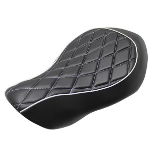 RP7720-2007B Motorcycle Front Driver Solo Seat Diamind  Cushion for Harley Sportster 2004-2015 Harley Sportster XL883 XL883N 2005-2013 Harley Sportster 48 XL1200X Models 2004-2015 Harley Sportster XL1200V Models 2005-2015