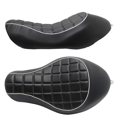 RP7720-2012B Motorcycle Front Driver Solo Seat Square Cushion for Harley Sportster 2004-2015 Harley Sportster XL883 XL883N 2005-2013 Harley Sportster 48 XL1200X Models 2004-2015 Harley Sportster XL1200V Models 2005-2015