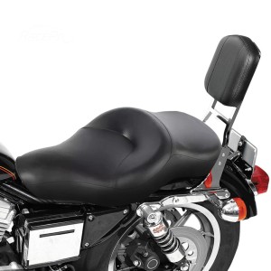RP7730-1019B Motorcycle Fat Ass Driver Rear Two Up Seat for Harley Sportster XL Models 2004-2022