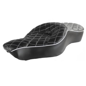 RP7730-1020B Motorcycle Fat Ass Driver Rear Diamond 2up seat for Harley Sportster XL Models 2004-2022