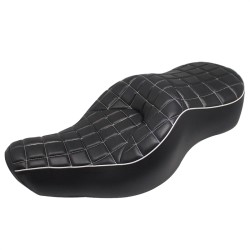RP7730-1021B Motorcycle Fat Ass Driver Rear Diamond 2up seat for Harley Sportster XL Models 2004-2022