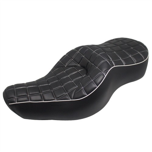 RP7730-1021B Motorcycle Fat Ass Driver Rear Diamond 2up seat for Harley Sportster XL Models 2004-2022