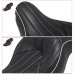 RP7730-1023B One-Piece Wide Touring Driver & Passenger Stripe Seat for Harley Sportster XL Models 2004-2022