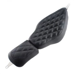 RP7730-1035B Seperate Front and Driver Diamond Seat for Harley Sportster 1200 Custom Anniversary XL1200C 2013 Harley Sportster 1200 Custom XL1200C 2004–2006, 2010–2022 Harley Sportster 1200 Custom XL
