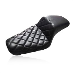 RP7730-1043B One-Piece Driver & Passenger 2-UP Seat for Harley Sportster XL883R 2014-2015 Harley Sportster Iron 883 XL883N 2014-2022 Harley Sportster FORTY EIGHT 48 XL1200X 2014-2022