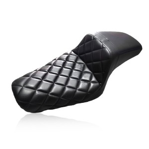 RP7730-1043B One-Piece Driver & Passenger 2-UP Seat for Harley Sportster XL883R 2014-2015 Harley Sportster Iron 883 XL883N 2014-2022 Harley Sportster FORTY EIGHT 48 XL1200X 2014-2022