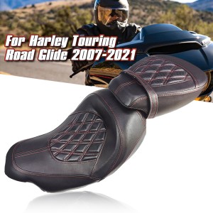 RP7730-1048 Driver & Passenger Two up Pillion Seat  for Harley Touring Models 2009-Later (except '21-later FLH, '23-later FLHFB, FLHXSE, FLTRXSE, '24-later FLHX, FLTRX, FLTRXSTSE and '25-later FLHXU)