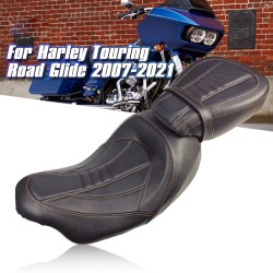 RP7730-1050 Driver & Passenger Two up Pillion Seat  for Harley Touring Models 2009-Later (except '21-later FLH, '23-later FLHFB, FLHXSE, FLTRXSE, '24-later FLHX, FLTRX, FLTRXSTSE and '25-later FLHXU)