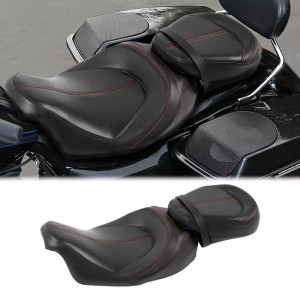 RP7730-1063 Driver & Passenger Two up Pillion Seat Harley Touring Road Glide 2007-2021 for Harley Touring Models 2009-Later (except '21-later FLH, '23-later FLHFB, FLHXSE, FLTRXSE, '24-later FLHX, FLTRX, FLTRXSTSE and '25-later FLH