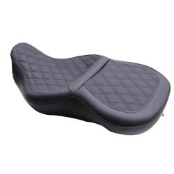 RP7730-1064B Motorcycle Driver Rear Two Up Seat for Harley Touring Models 2009-Later (except '21-later FLH, '23-later FLHFB, FLHXSE, FLTRXSE, '24-later FLHX, FLTRX, FLTRXSTSE and '25-later FLHXU)