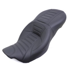 RP7730-1065 Motorcycle Driver Rear Two Up Seat for Harley Touring Models 2009-Later (except '21-later FLH, '23-later FLHFB, FLHXSE, FLTRXSE, '24-later FLHX, FLTRX, FLTRXSTSE and '25-later FLHXU)