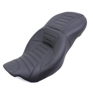 RP7730-1065 Motorcycle Driver Rear Two Up Seat for Harley Touring Models 2009-Later (except '21-later FLH, '23-later FLHFB, FLHXSE, FLTRXSE, '24-later FLHX, FLTRX, FLTRXSTSE and '25-later FLHXU)
