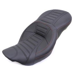 RP7730-1066BO Motorcycle Driver Rear Two Up Seat for Harley Touring Models 2009-Later (except '21-later FLH, '23-later FLHFB, FLHXSE, FLTRXSE, '24-later FLHX, FLTRX, FLTRXSTSE and '25-later FLHXU)