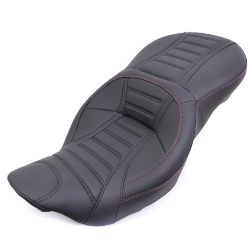RP7730-1066BO Motorcycle Driver Rear Two Up Seat for Harley Touring Models 2009-Later (except '21-later FLH, '23-later FLHFB, FLHXSE, FLTRXSE, '24-later FLHX, FLTRX, FLTRXSTSE and '25-later FLHXU)