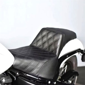 RP7730-1070B Motorcycle Driver & Passenger Two-up Seat for Harley Softail Street Bob FXBB FXST 117 2018-Later