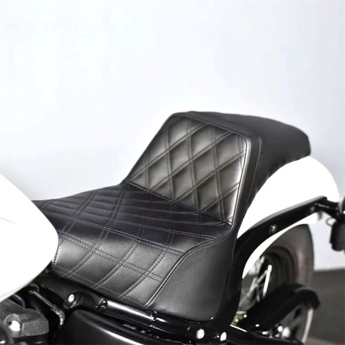 RP7730-1070B Motorcycle Driver & Passenger Two-up Seat for Harley Softail Street Bob FXBB FXST 117 2018-Later