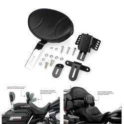 RP7770-1005 Plug In Driver Rider Backrest Kit for Harley Touring And Trike Models 1997-Later RP7770-1005 Plug In Driver Rider Backrest Kit for Harley Touring And Trike Models 1997-Later