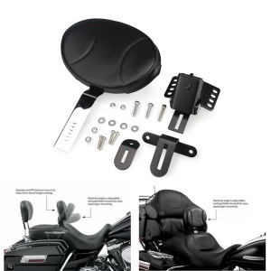 RP7770-1005 Plug In Driver Rider Backrest Kit for Harley Touring And Trike Models 1997-Later
